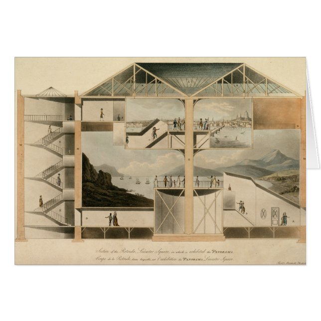 Section du rotunda, carré de Leicester (Devant horizontal)