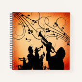 Section Trumpet Carnet de musique rustique (Devant)