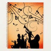 Section Trumpet Jazz Musique Orange Rust (Devant)