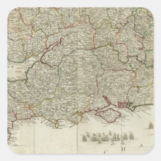 Sector Engeland en Wales Southern Vierkante Sticker