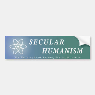 Seculair humanisme bumpersticker