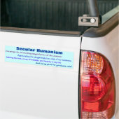 Seculair humanisme bumpersticker (Op Truck)