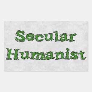 Seculair humanist rechthoekige sticker