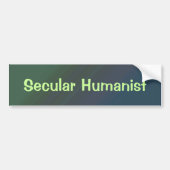 Secular Humanist Bumpersticker (Voorkant)