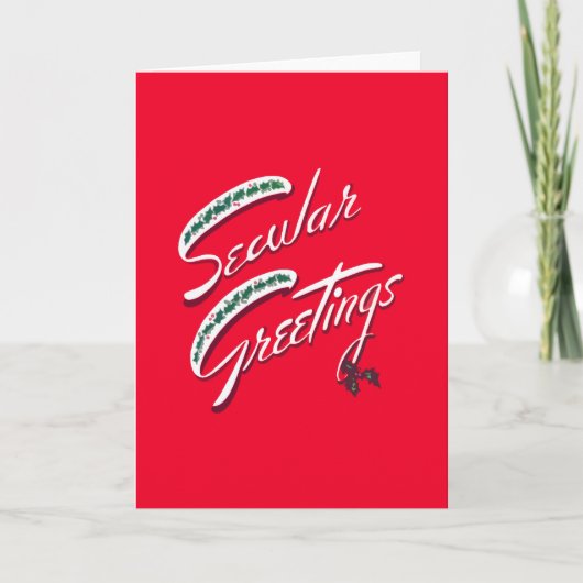 Seculiere groeten Atheïst Holiday Cards Feestdagen Kaart (Voorkant)
