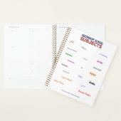 Secundaire schoolvakken planner (Display)