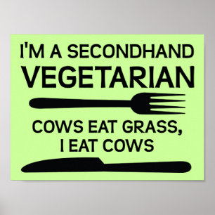 Secundaire vegetarische Poster