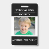 Sécurité de bague de mariage moderne - badge de po (Avant)
