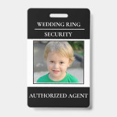 Sécurité de l'anneau Mariage moderne - badge porte (Face)