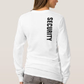 Sécurité des femmes TShirts blanc double face impr (Dos)