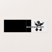 Security Business Card Visitekaartjes (Buitenkant ongevouwen)