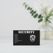 Security Business Profile Card Visitekaartje (Staand voorkant)
