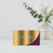 Security Consultant Special Skills Gold Curve Visitekaartje (Staand voorkant)