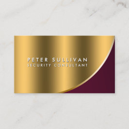 Security Consultant Special Skills Gold Curve Visitekaartje