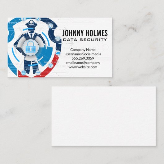 Security Guard | Cyber Technology Visitekaartje (Voorkant / Achterkant)