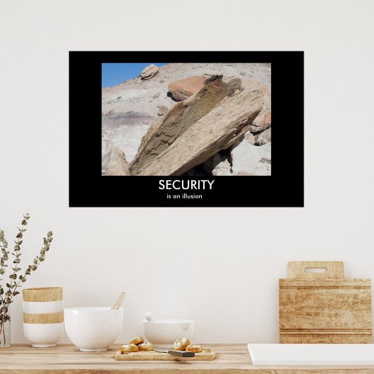 SECURITY is an illusion Demotivational Poster (Cuisine)