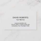 Security Keyhole Logo Professional Storage Service Visitekaartje (Achterkant)