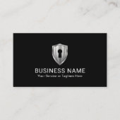 Security Keyhole Logo Professional Storage Service Visitekaartje (Voorkant)