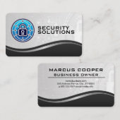 Security Lock Logo | AI Data Visitekaartje (Voorkant / Achterkant)