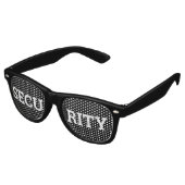 SecURITY retro Shades / Fun Party Lunettes de sole (Angulaire)