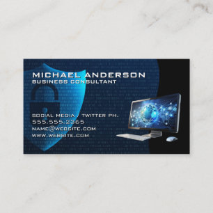 Security Shield Afbeeldingen Computer Tech Logo Visitekaartje