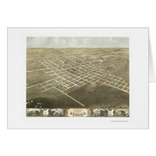 Sedalia, carte panoramique de MOIS - 1869