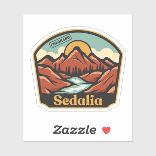 Sedalia, Colorado Sticker (Feuille)