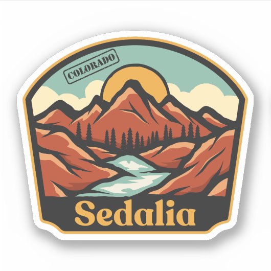 Sedalia, Colorado Sticker (Devant)