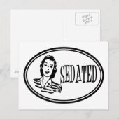 Sedated Retro Houseechtgenote Briefkaart (Voorkant / Achterkant)