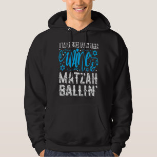 Seder Jewish Wine & Matzah Ballin' Passover Hoodie