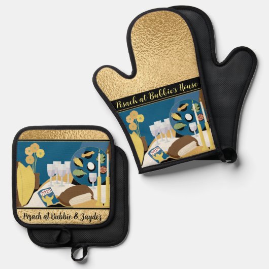 Seder Time Ovenwant & Pannenlap Set (Voorkant / Achterkant)