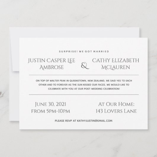 Sedert de aankondiging van het huwelijk gesloten h (Achterkant)