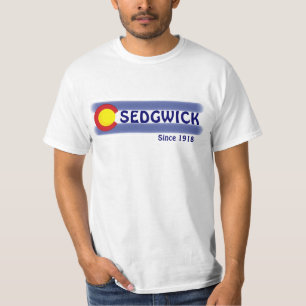 Sedgwick Colorado t-shirt lokale waarde vlag