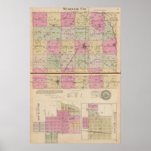 Sedgwick County, Conway en Belle Plaine, Kansas Poster