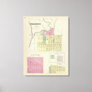 Sedgwick, Jewell City, Omio, Salem, Kansas Canvas Afdruk