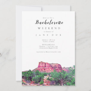 Sedona Arizona Bachelorette Party Invitation