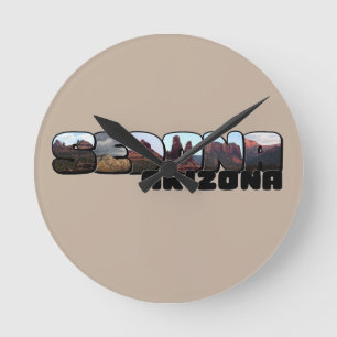 Sedona Arizona Big Letter - Uitzicht in bergen Ronde Klok