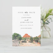 Sedona Arizona Desert Mountain slaat de datum op Save The Date (Staand voorkant)