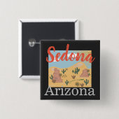 Sedona Arizona Desert Vierkante Button 5,1 Cm (Voorkant /achterkant)