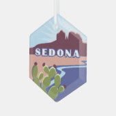 Sedona, Arizona Glas Ornament (Voorkant links)