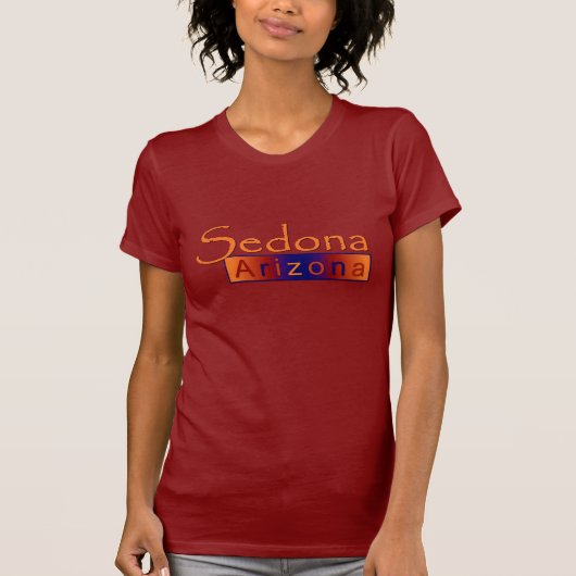 Sedona Arizona in Gold TShirt (Voorkant)