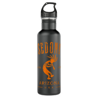 Sedona Arizona Kokopelli Souvenir Distress Desig Waterfles