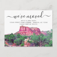 Sedona Arizona Moving Announcement Briefkaart
