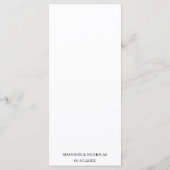 Sedona Arizona Peint Mountains Reception Menu (Dos)