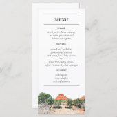 Sedona Arizona Peint Mountains Reception Menu (Devant / Derrière)