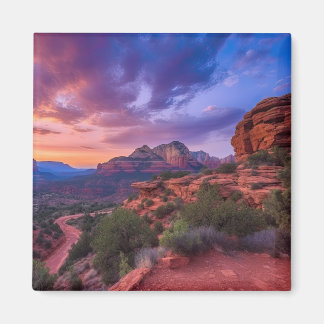 Sedona Arizona Red Rocks Natuur Beauful Sunset Magneet