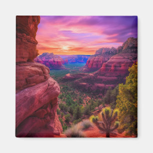 Sedona Arizona Red Rocks Natuur Beauful Sunset Magneet