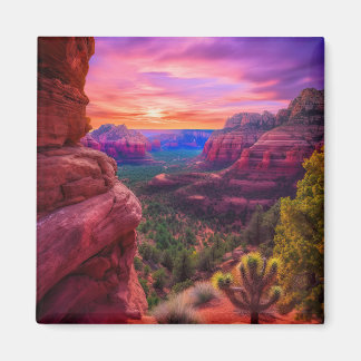 Sedona Arizona Red Rocks Natuur Beauful Sunset Magneet