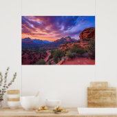 Sedona Arizona Red Rocks Natuur Beauful Sunset Poster (Keuken)