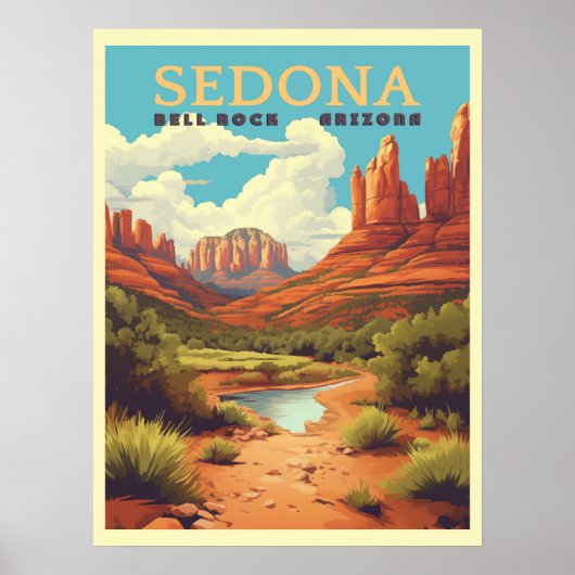  Sedona Arizona Reizen Poster (Voorkant)